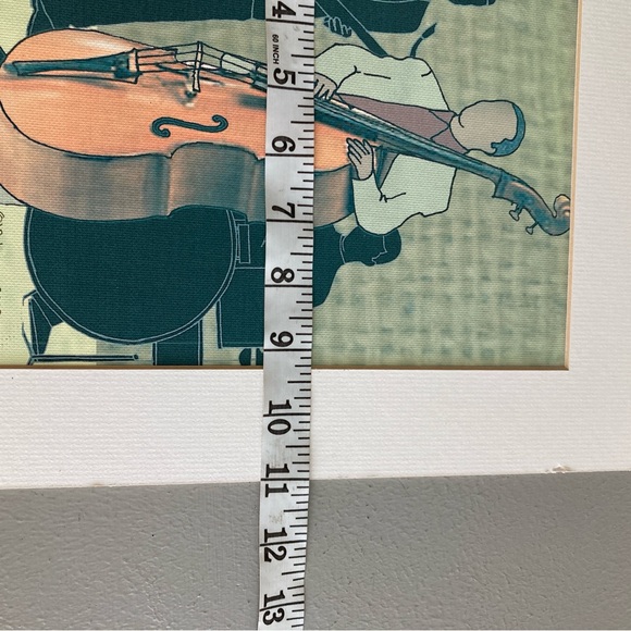 Contemporary Art Print Jazz Musicians New Orleans Matted Signed - Picture 6 of 7